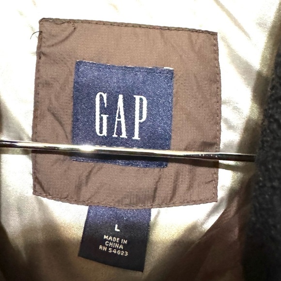 Gap Rich Brown soft,puff 50% Down 50% feather Filled Full Zip 5 Pocket Vest SZ L - Picture 2 of 5